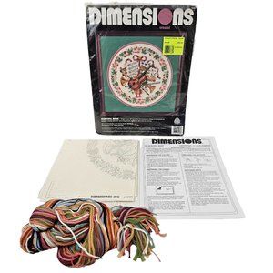 Vintage Dimensions Beautiful Music 16x16 Crewel Needlework Embroidery 1426